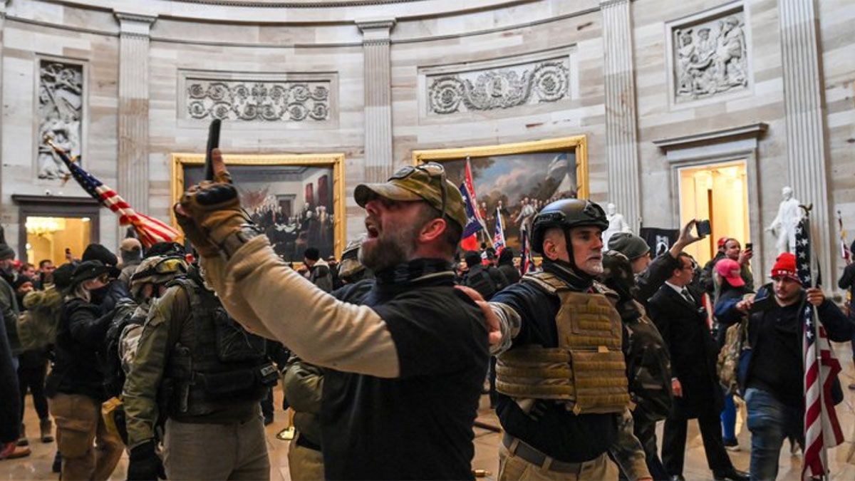 Partidarios de Trump irrumpieron en el Congreso.