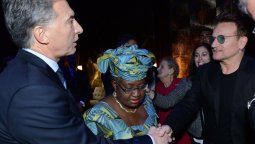 Macri y Bono se encontraron en un plenario organizado por Clinton en Nueva York