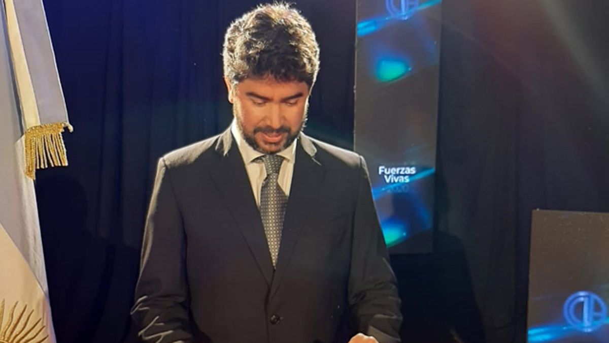 El director de la Cámara de Comercio y la Industria de San Rafael, Nicolás Martínez Araujo, realizó un duro discurso sobre la situación del sector