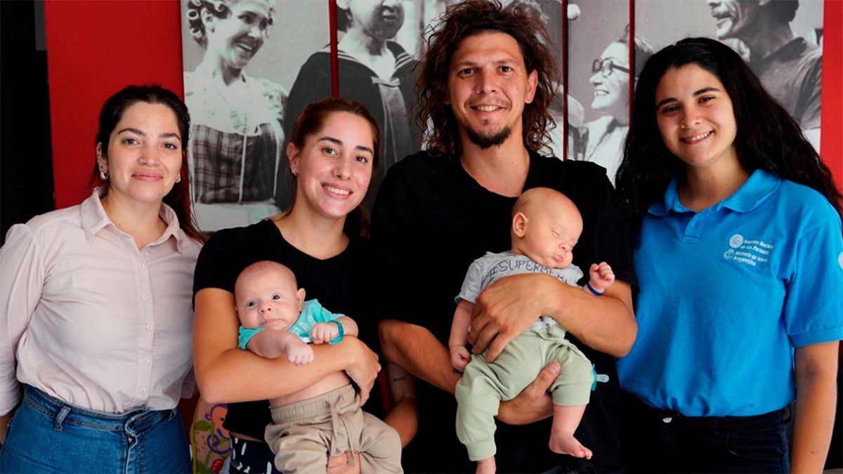 La pareja mendocina pudo identificar a sus gemelos gracias a un equipo del Renaper.