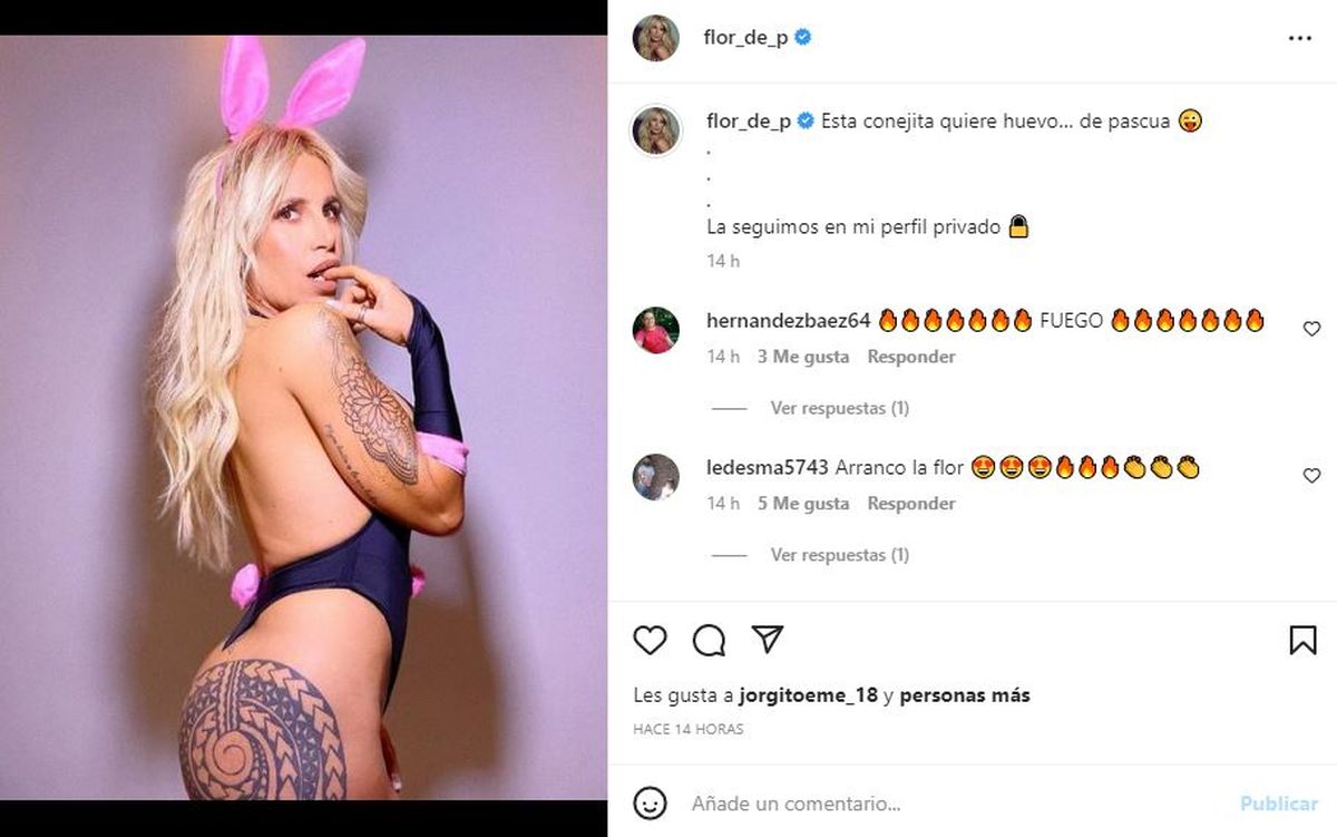El último posteo de Flor en Instagram.