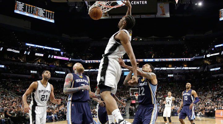 San Antonio le ganó a Memphis y sacó ventaja de 2 a 0