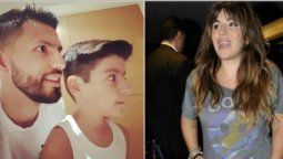 ¿Quién le avisa?: el Kun llevó a la peluquería a Benja y Gianinna reaccionó en Twitter