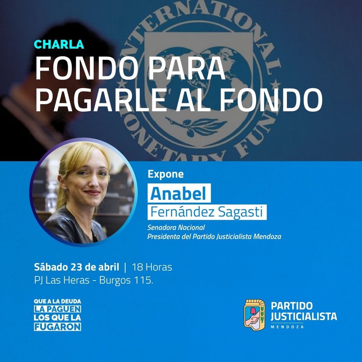 Anabel Fernández Sagasti viene recorriendo diversos departamentos con sus charlas.