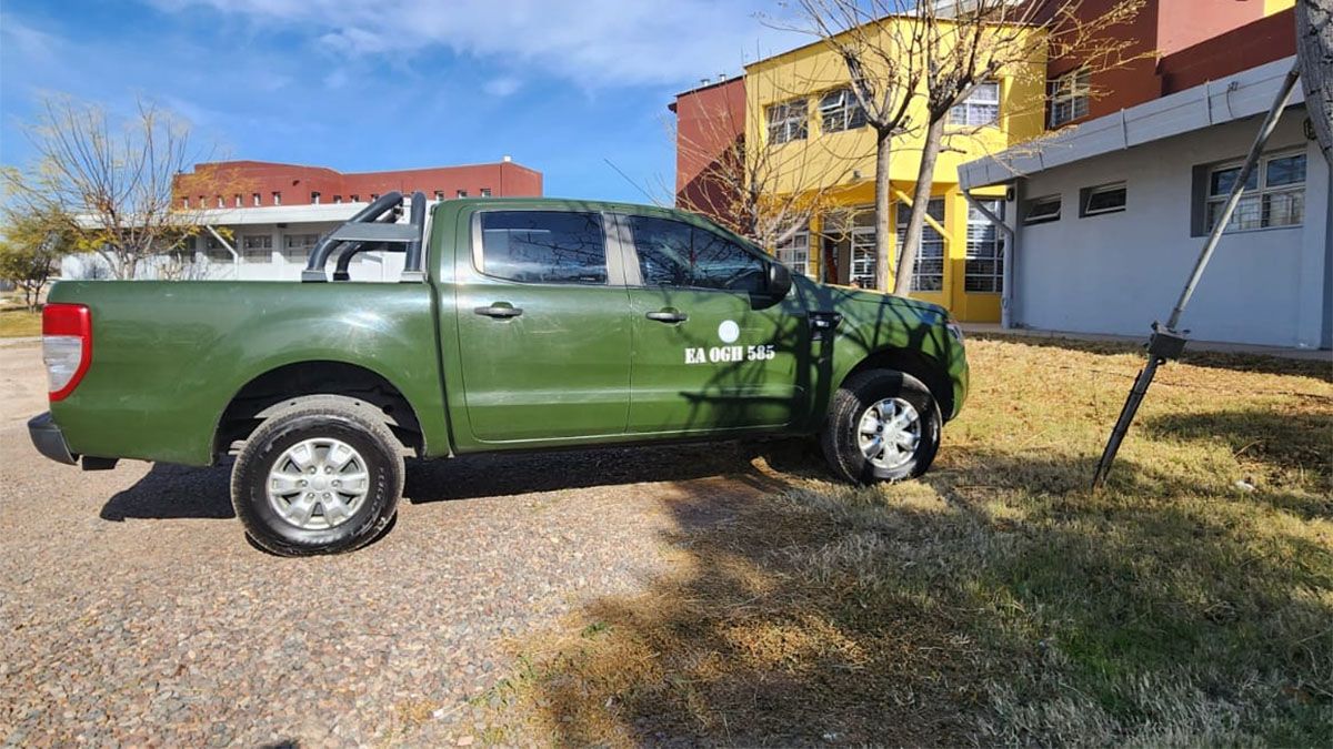 Una camioneta del Ejército pasó por&nbsp; el centro de la Fundación CONIN ubicado en Las Heras.
