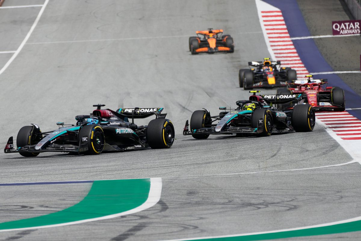 Final de la carrera en el Gran Premio de Austria. Final de la carrera en el Gran Premio de Austria.
