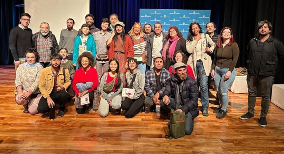 Los participantes de la capacitaciòn realidad en el Le Parc sobre la Ley de Cupo femenino en eventos musicales.