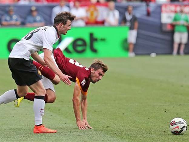 El amistoso Manchester United-Roma fue un show de goles