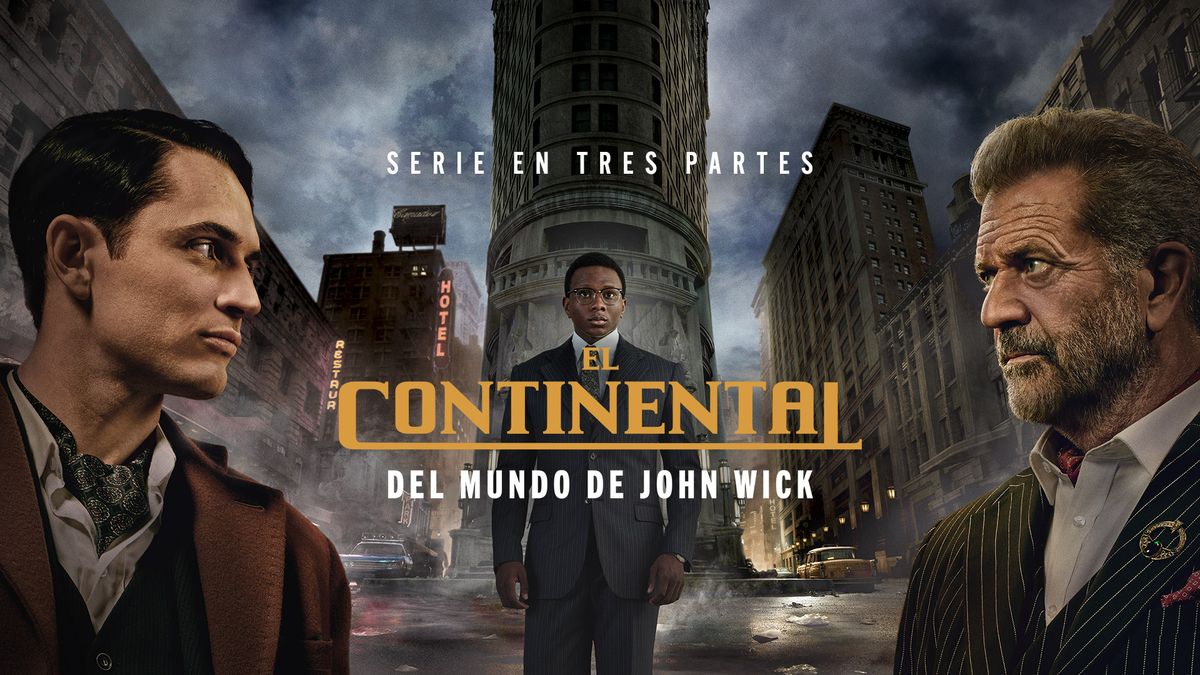 Excelente spin-off de John Wick. Es El continental, protagonizada por Mel Gibson. Excelente spin-off de John Wick. Es El continental, protagonizada por Mel Gibson. 