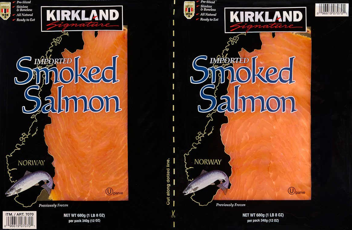 Salmón ahumado Kirkland Signature. Salmón ahumado Kirkland Signature.