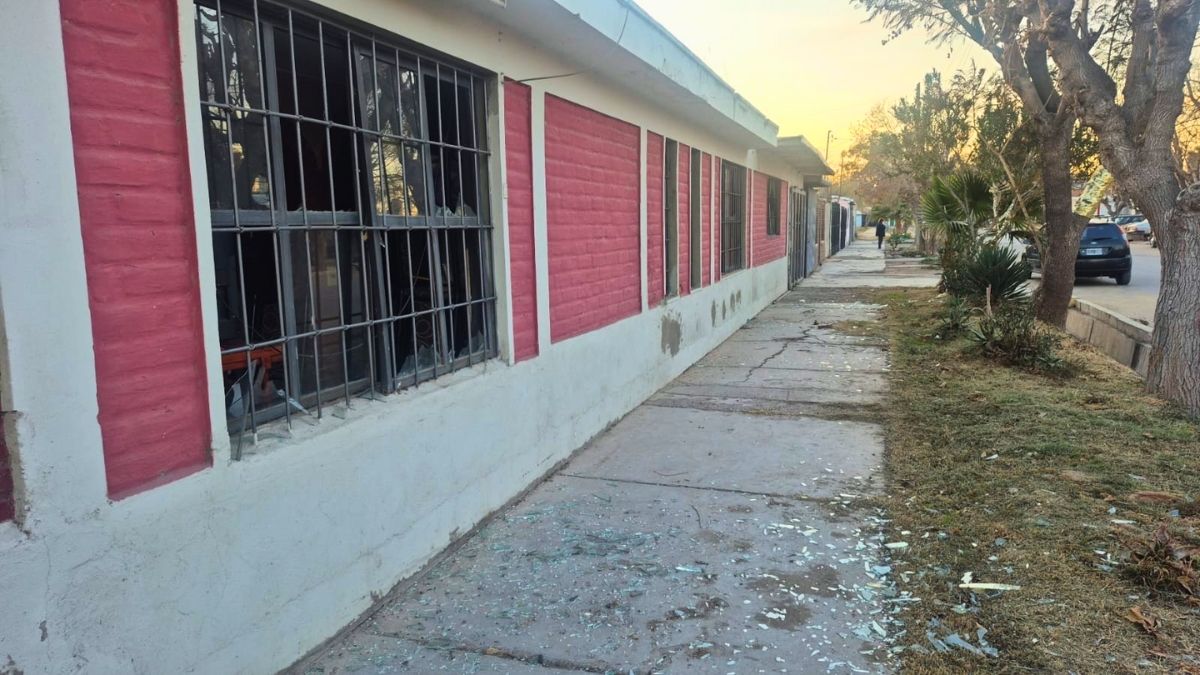La garrafa explotó en el domicilio de Las Heras. Foto: Pablo Gamba.