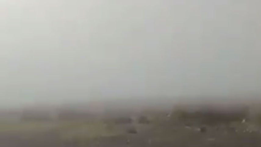 Video: impactantes imágenes de la llegada del viento Zonda al Valle de Uco