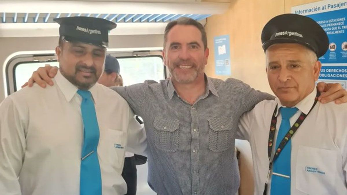 Jorge Difonso, otro de los dirigentes locales que han trabajado por la vuelta del tren a Mendoza.