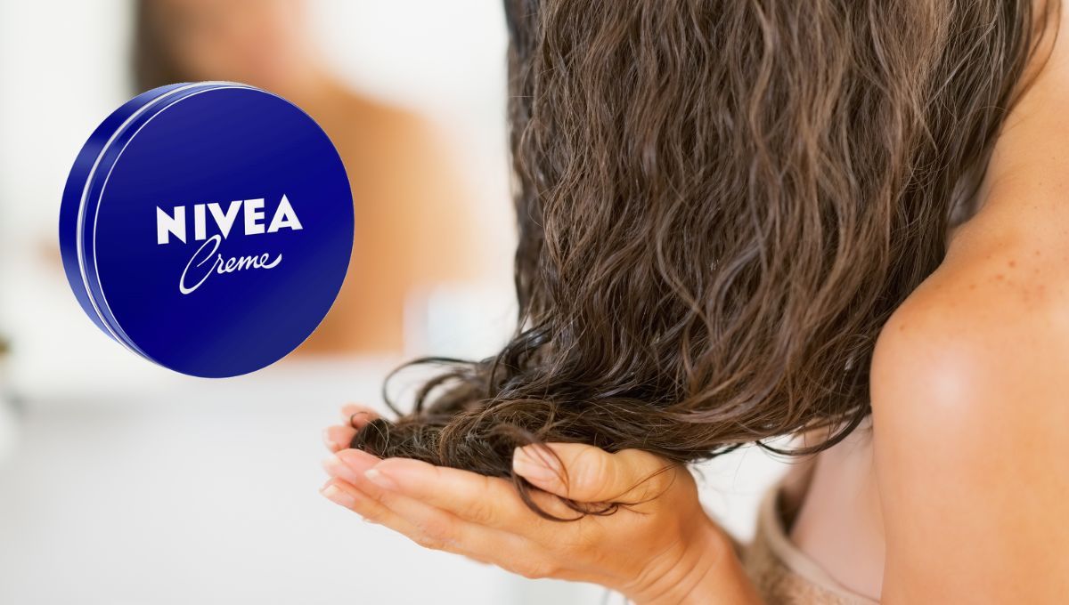 ¿Qué ocurre si colocas crema Nivea azul en tu cabello?