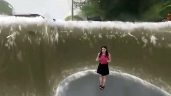 Así se hizo el video viral que muestra los efectos del huracán Florence