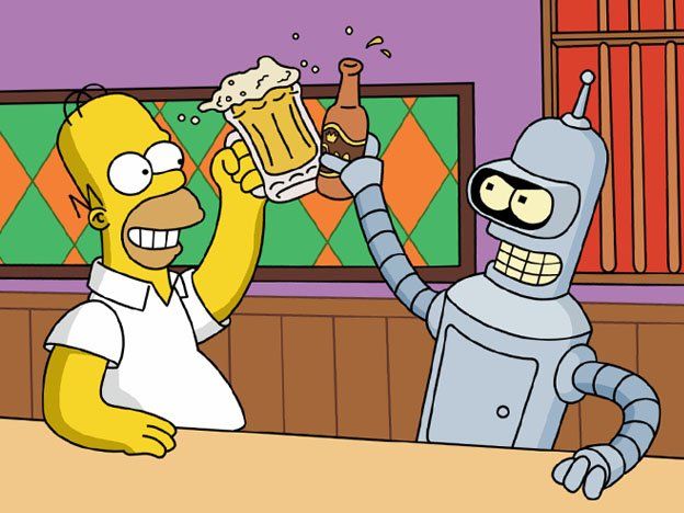Los Simpsons y Futurama se reunirán en un capítulo