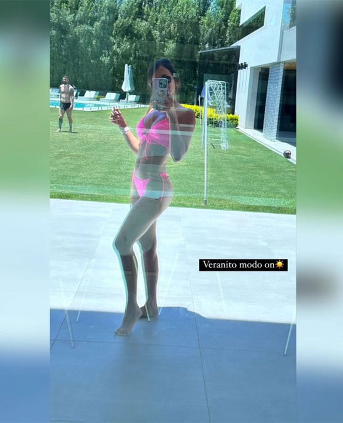 Antonela Roccuzzo es puro fuego: bikini casi prohibida y solcito radiante