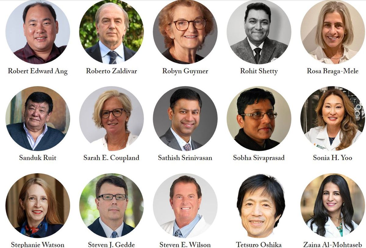 Roberto Zaldivar entre algunos de los 100 oftalmólogos más influyentes del mundo. Roberto Zaldivar entre algunos de los 100 oftalmólogos más influyentes del mundo.