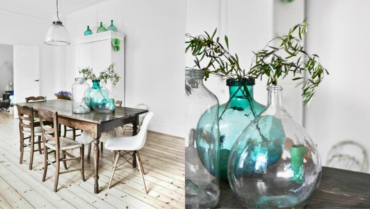 Dale vida a tu hogar con damajuanas y plantas de interior.