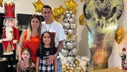 Ángel Di María está con su familia en pleno festejo de Navidad.
