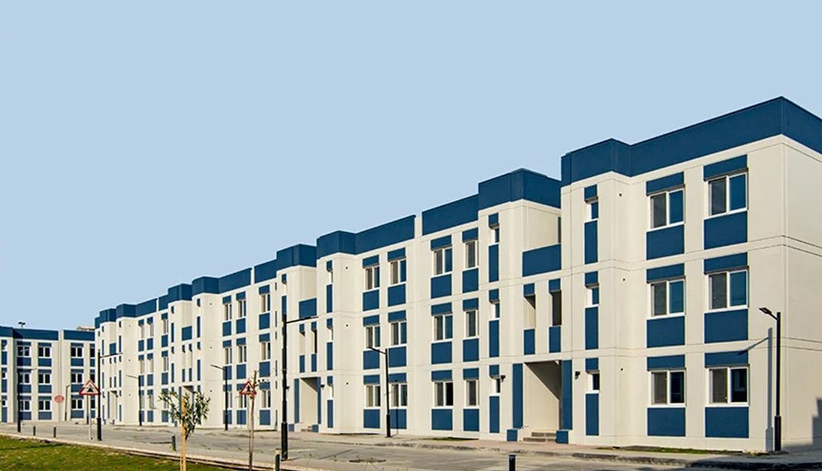 Complejo de apartamentos en que se hospedan la mayoría de los argentinos en Qatar.