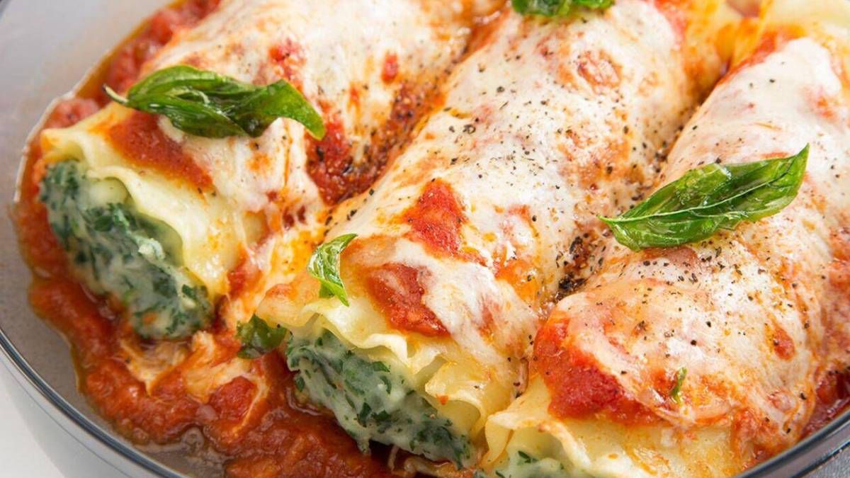 Canelones caseros con relleno cremoso, la receta fácil en 25 minutos