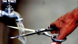 Corte de agua.