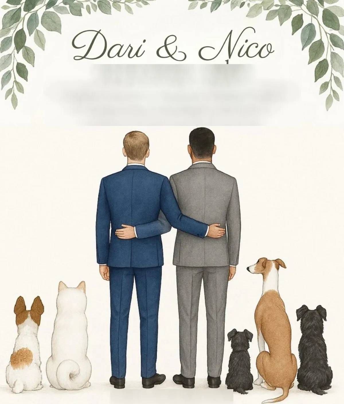 La original tarjeta de invitación. La original tarjeta de invitación.