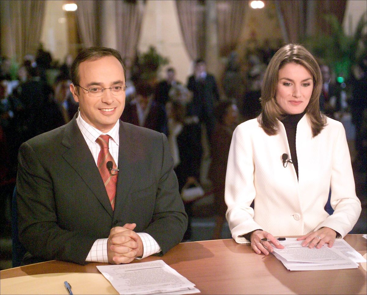 Alfredo Urdaci y la Reina Letizia. Alfredo Urdaci y la Reina Letizia.