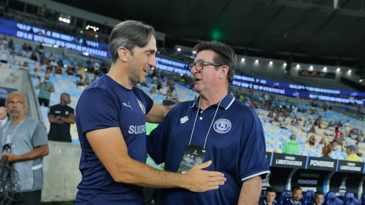 Encuentro argentino en el Maracaná: Luis Zubeldía y Alfredo Berti.