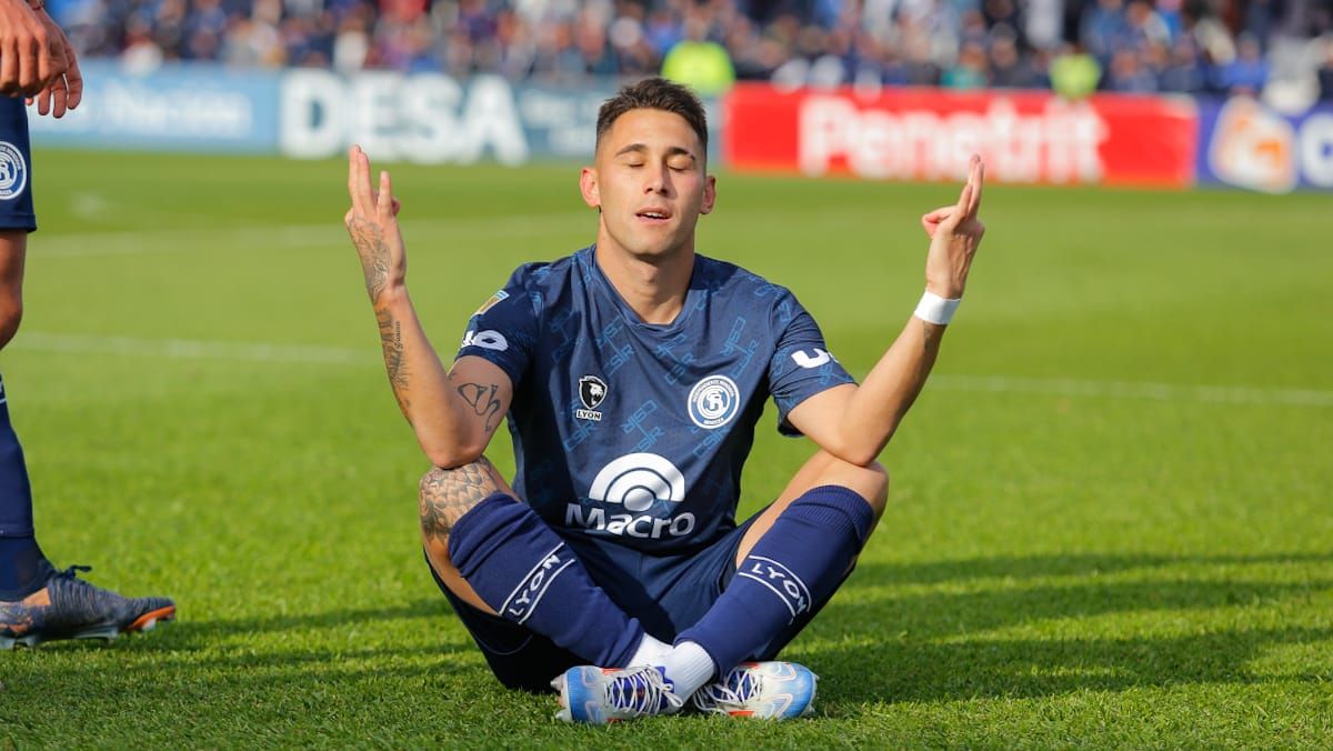 Fernández festejó el gol del triunfo.