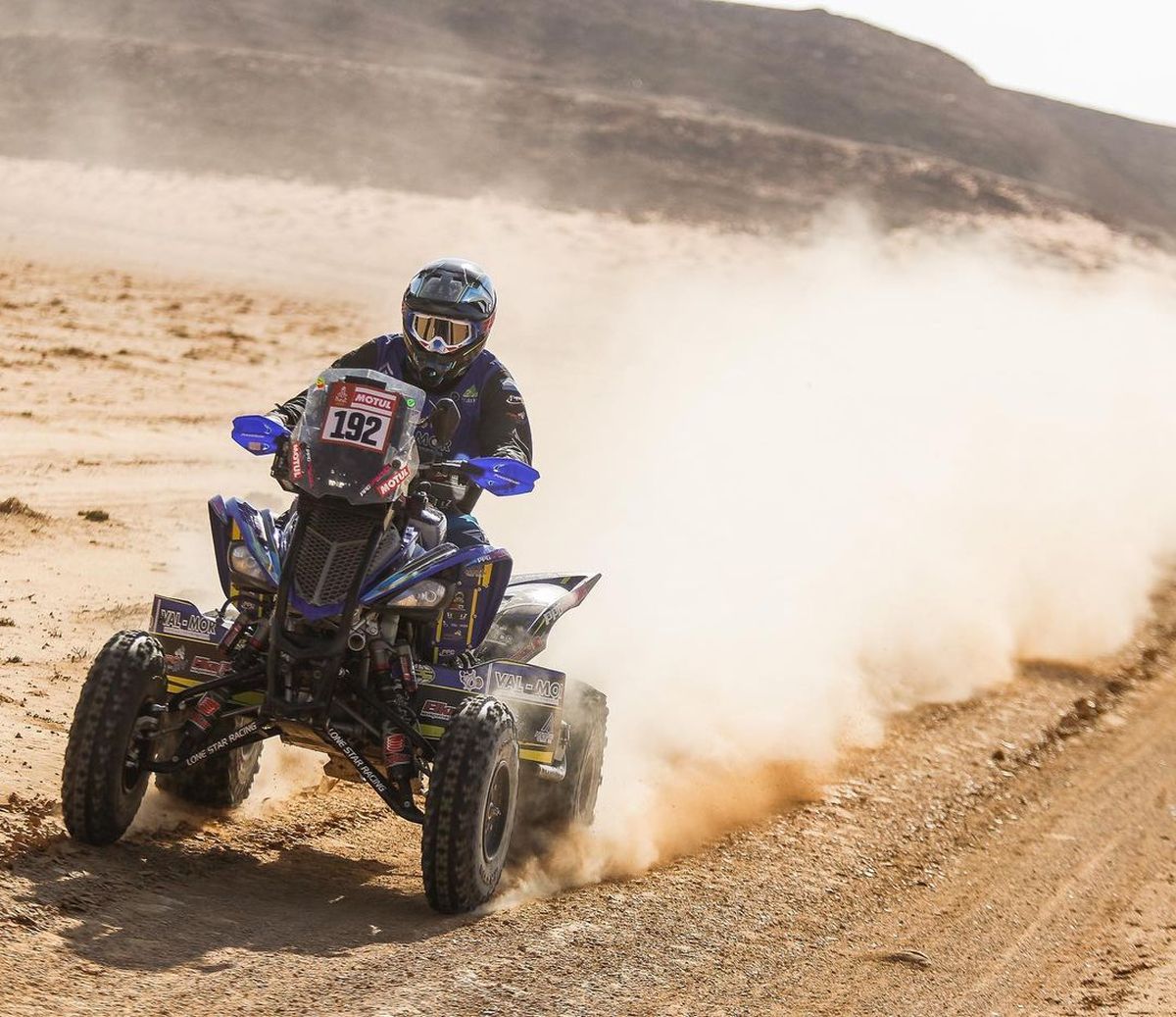 El tupungatino en acción en pleno Dakar.