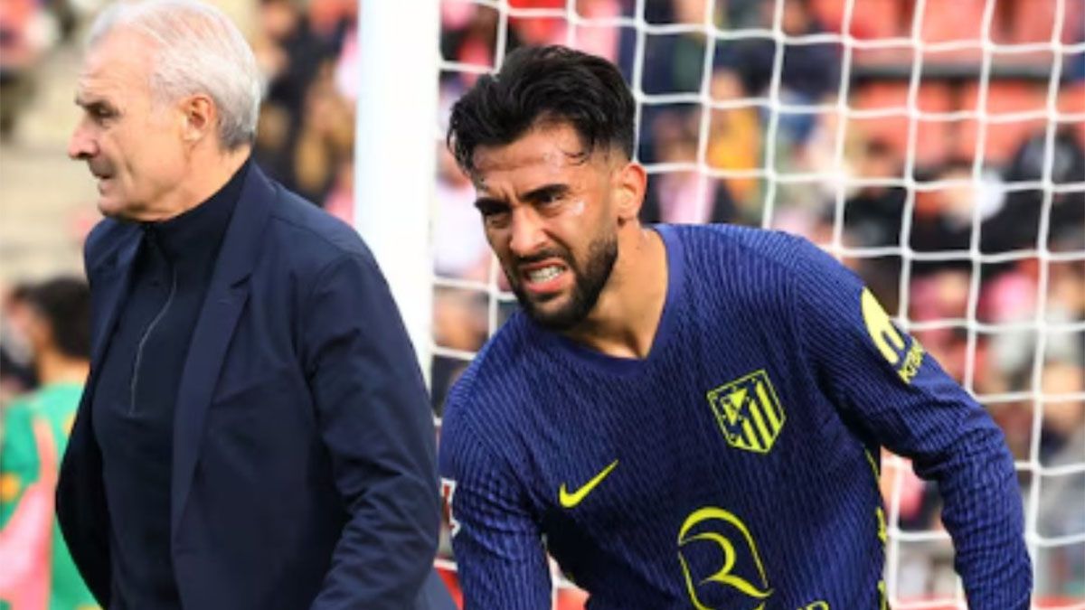 Nico González preocupa a la Selección argentina: salió lesionado en la goleada de Atlético de Madrid