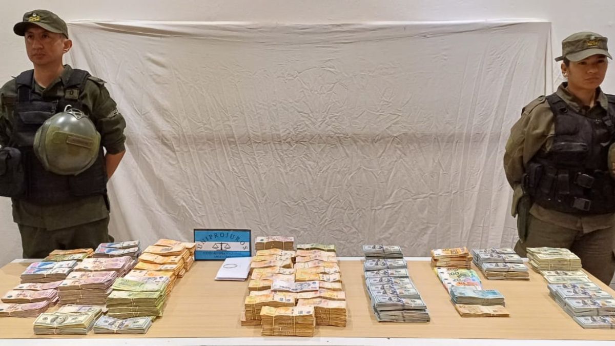 Se decomisaron cifras millonarias en Mendoza y en Rosario. Se decomisaron cifras millonarias en Mendoza y en Rosario.