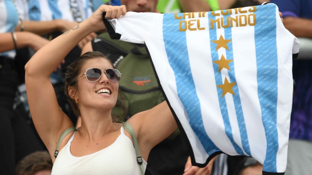 La fiesta de la Selección argentina campeona del mundo en el Monumental