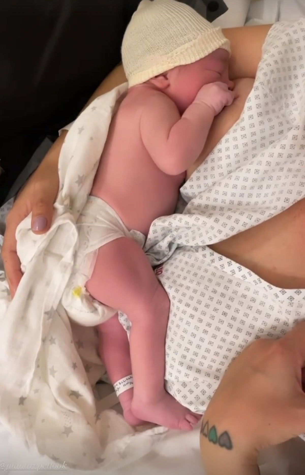 La primera foto de Belisario, hijo de Juana Repetto y Sebasti&aacute;n Graviotto