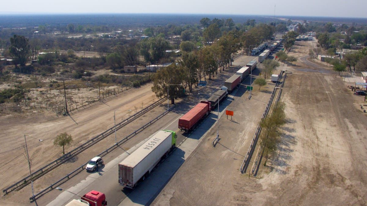 Las increíbles imágenes del corte de San Luis tomadas desde un dron. Foto: Martín Pravata