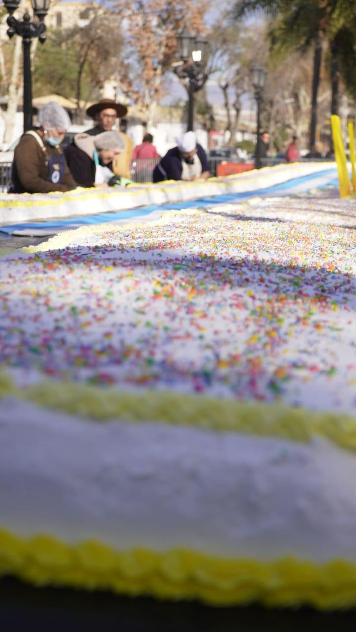 La torta más grande del país es mendocina y se realizó por una causa solidaria. La torta más grande del país es mendocina y se realizó por una causa solidaria.
