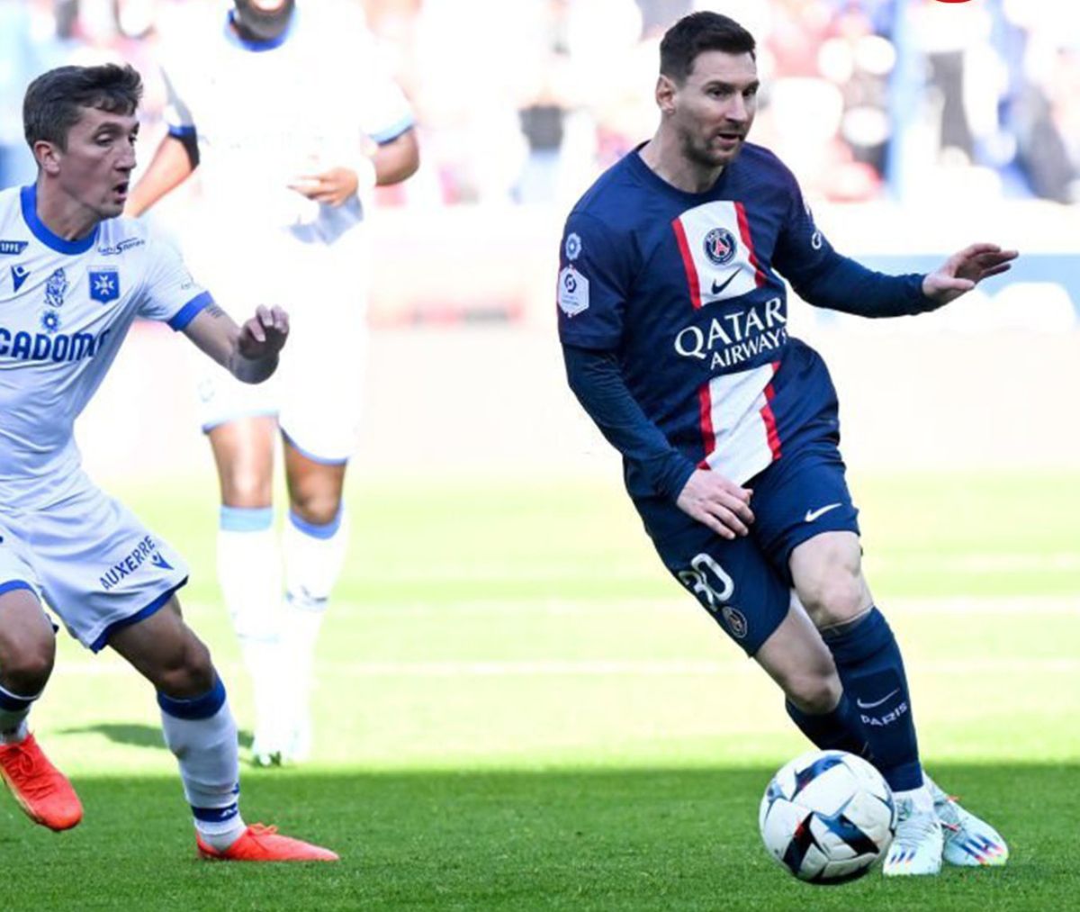 Messi no mostró rastros de su reciente molestia en el tendón de aquiles