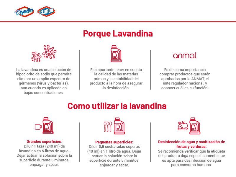 Lavandina: Cómo Usarla De Manera Segura Para Higiene Y Desinfección