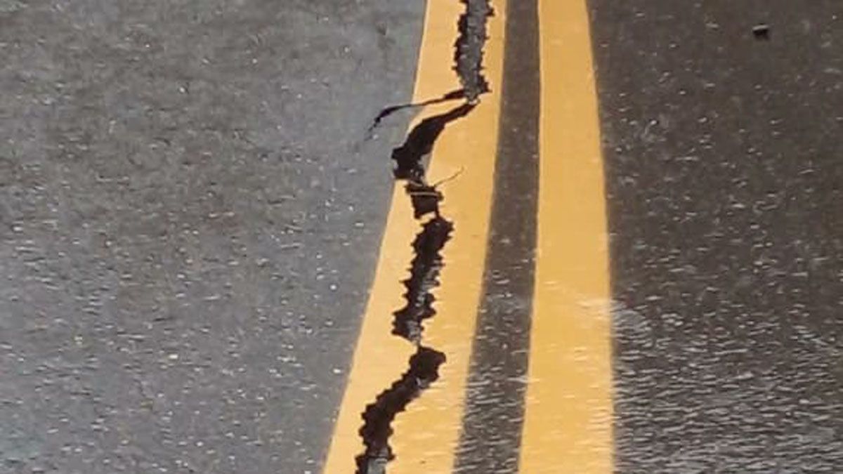 La ruta a Malargüe quedó muy dañada.
