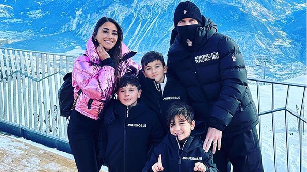 Messi y Antonela Roccuzzo en la nieve: 7 datos y fotos del viaje familiar