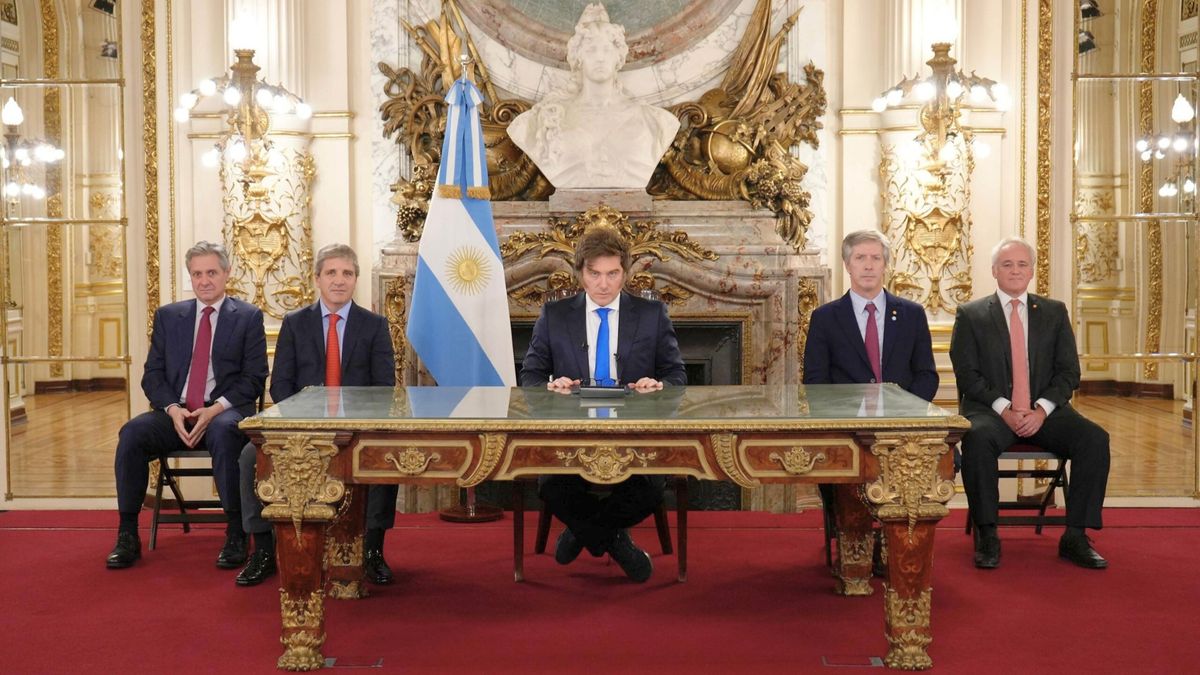 El presidente Javier Milei brindó una cadena nacional