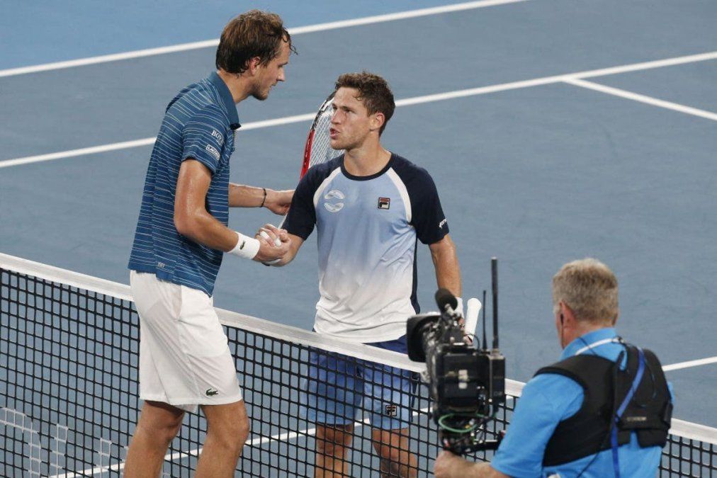 Schwartzman y Medvedev jugarán el 2 de febrero, no antes de las 5 de la mañana.
