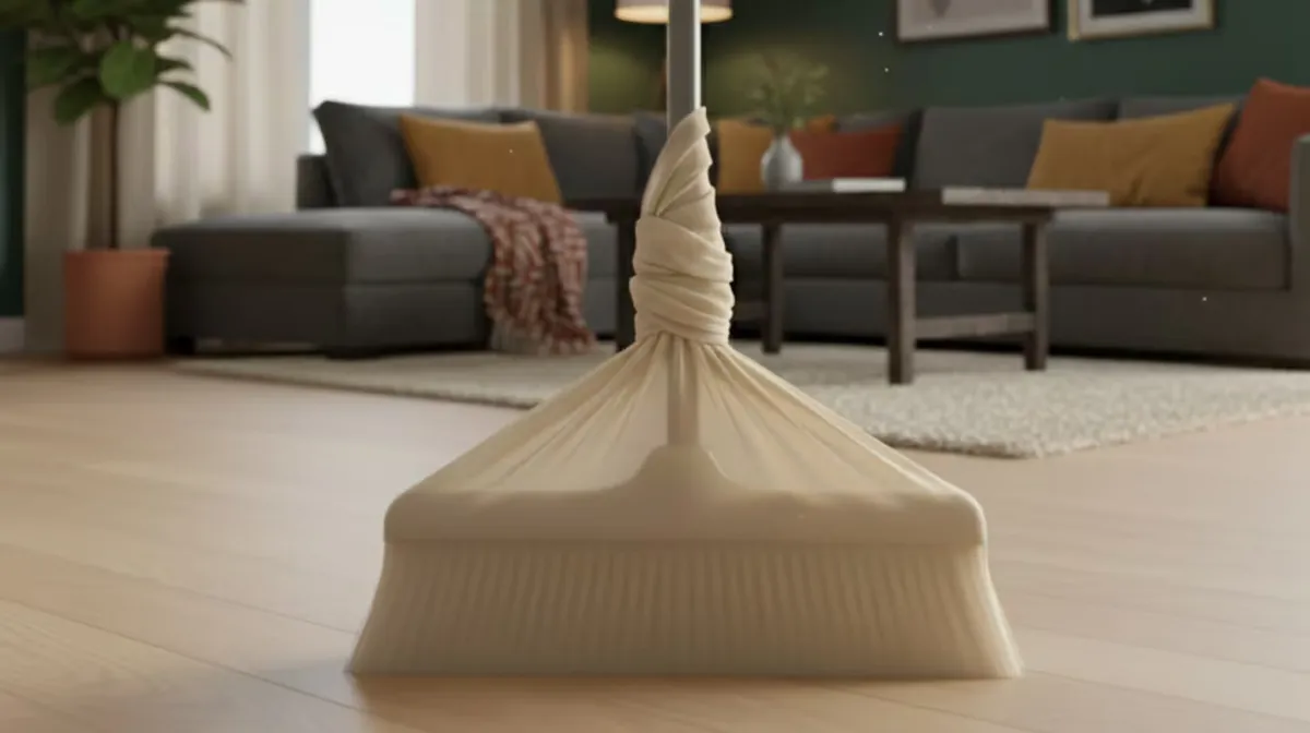 Este truco de limpieza funciona mediante la electricidad estática. Este truco de limpieza funciona mediante la electricidad estática. 