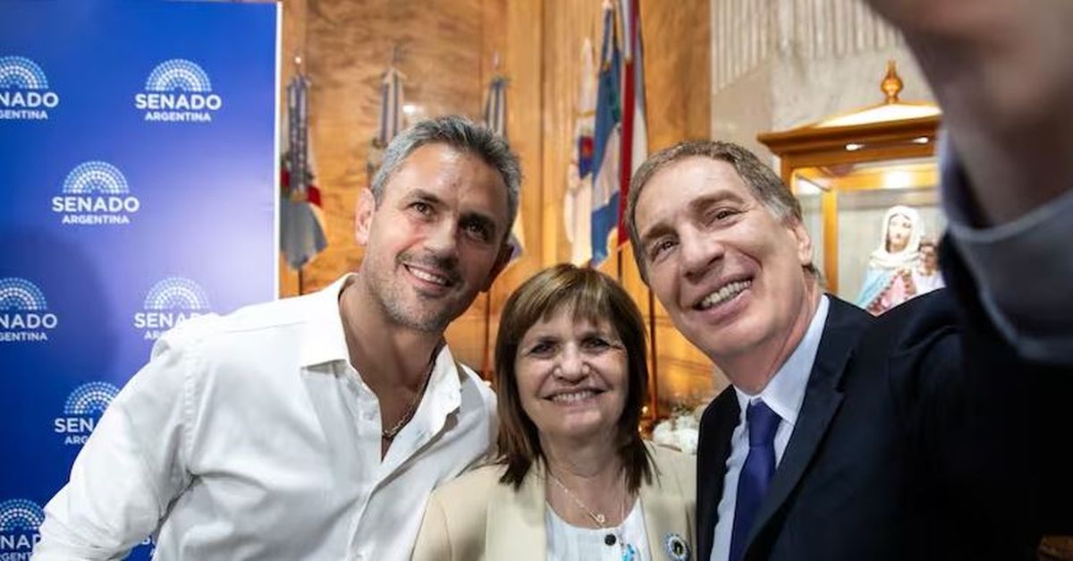 Martín Menem, Patricia Bullrich y Diego Santilli.