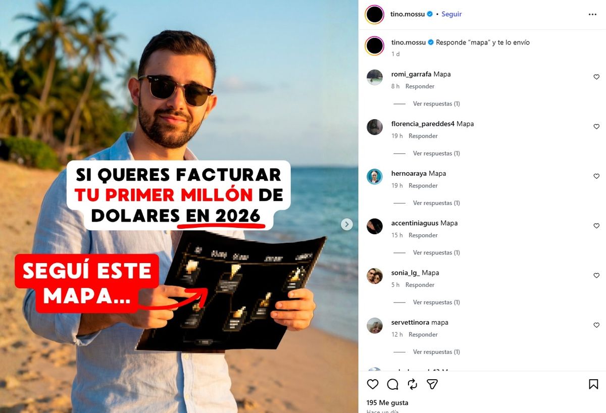Una publicación del influencer del 12 de mayo. Imagen: Instagram. Una publicación del influencer del 12 de mayo. Imagen: Instagram.