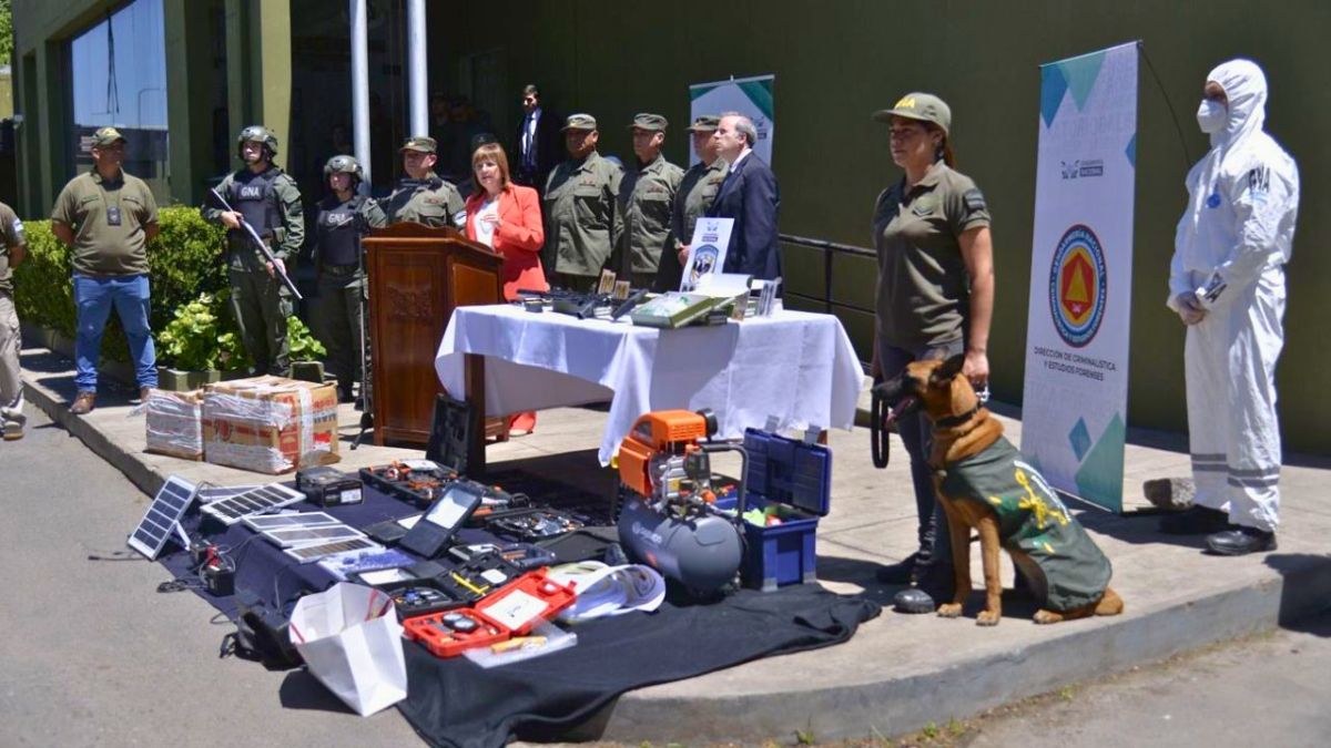 Los elementos que secuestraron en la causa por narcotr&aacute;fico.