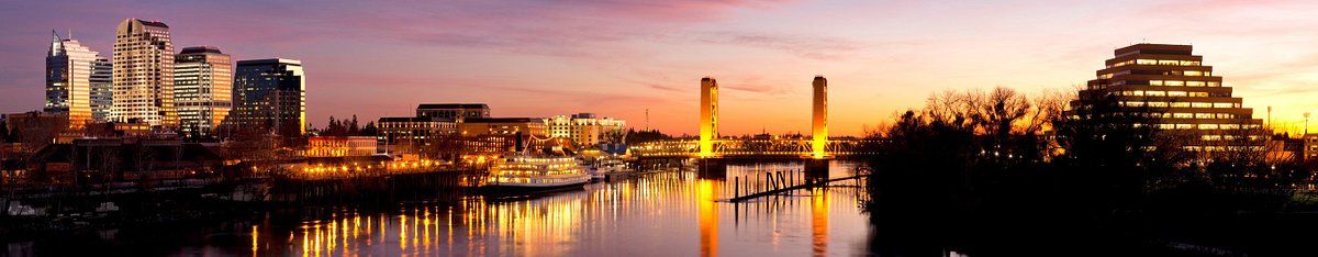 Vista panorámica de la capital Sacramento. Vista panorámica de la capital Sacramento.