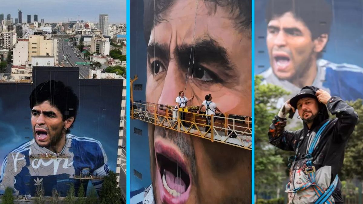 Diego Maradona tiene varios murales en su homenaje. Diego Maradona tiene varios murales en su homenaje.